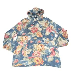 Polo Ralph Lauren Pullover Hoodie Men's Medium Floral Green Pony